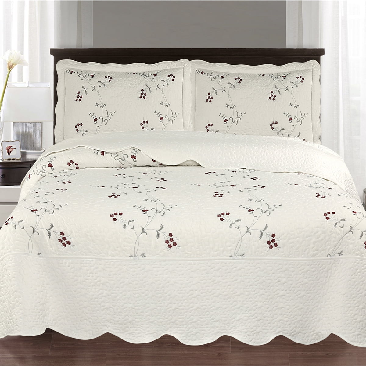 Quilt Andes Bordado Toronto Gris