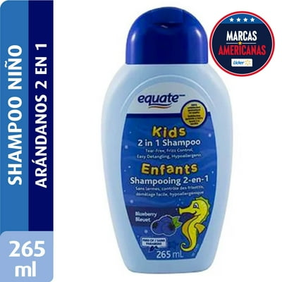 Shampoo Y Acondicionador Para Niños Aroma Arandanos 2 En 1 265 Ml Equate