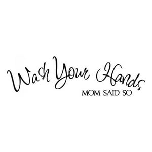Rienda Libre Graphics - Decomural Wash Your Hands Bathroom Ws-15989