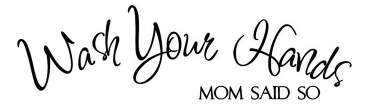 Rienda Libre Graphics - Decomural Wash Your Hands Bathroom Ws-15989