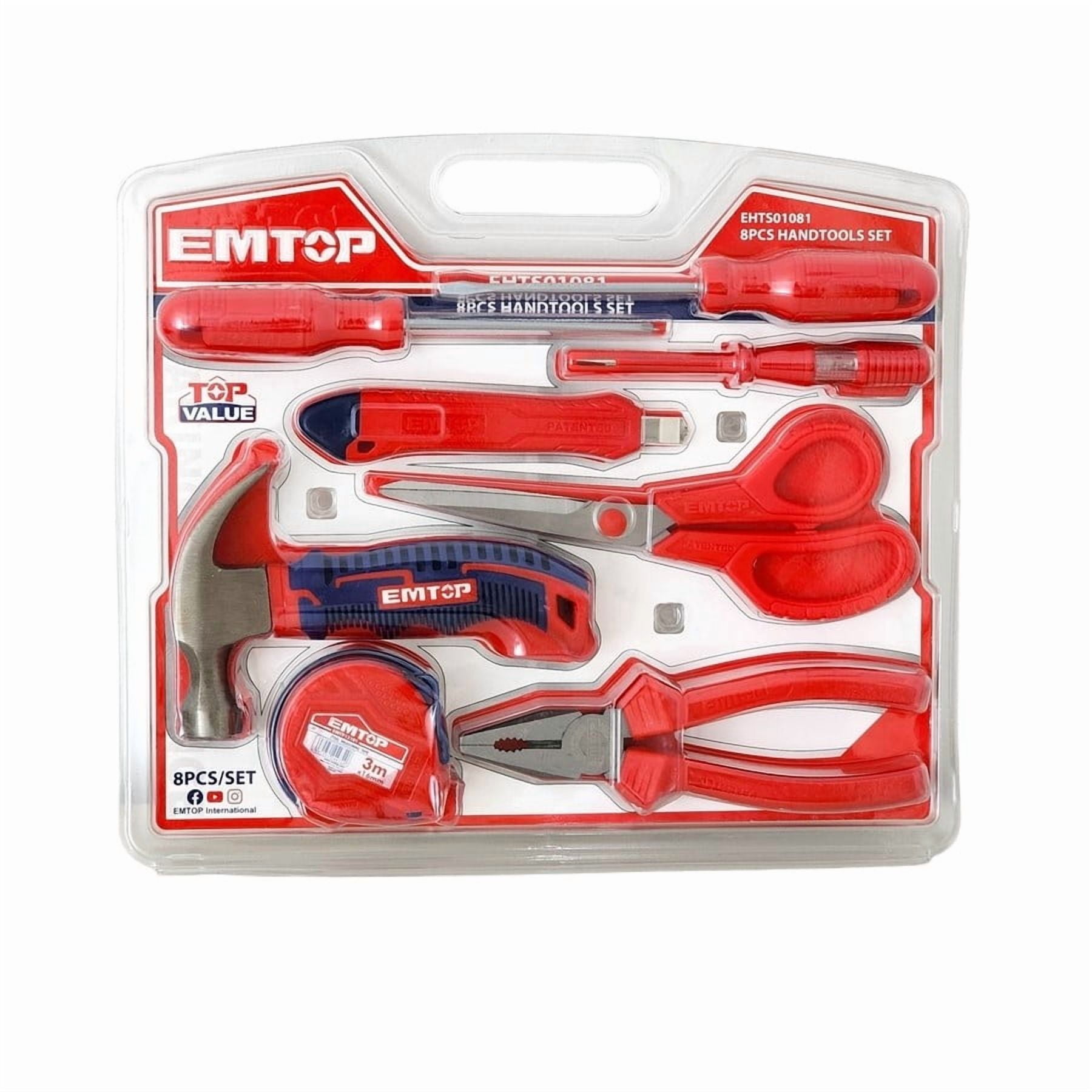 Pack De 8 Herramientas Manuales Ehts01081 Emtop