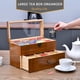 thumbnail image 3 of Caja organizadora de té WELLAND, 2 capas y 14 compartimentos, madera de pino, 3 of 7