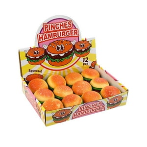 Crusec - Pelota Antiestrés Hamburguesa Caja 12 Unidades
