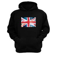 Genérico - Polerón Canguro Reino Unido Negro Talla Xs Unisex