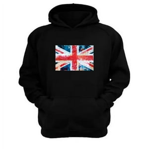 Genérico - Polerón Canguro Reino Unido Negro Talla Xl Unisex