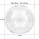 thumbnail image 3 of Pantalla de lámpara Euzhilumi 42 mm para casquillo, vidrio claro con burbujas y semillas, 3 of 9