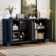 thumbnail image 2 of TREXM Sideboard Buffet Cabinet with Storage, Wood Sideboard with Adjustable Shelves and Gold Handles for Kitchen, Dining Room and Living Room (Antique Navy), 2 of 3