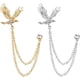 thumbnail image 1 of 2 paquetes de broches de águila para hombre, alfileres de solapa, insignias colgantes, broches de cuello, alfileres para traje de carrera, esmoquin, camisas, corbatas, sombreros, bufandas para novio,, 1 of 6