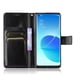 thumbnail image 3 of Funda tipo libro para OPPO Reno 6 Pro 5G, cartera todo‑en‑uno, funda multifuncional con tarjetero y correa de muñeca desmontable, 3 of 4