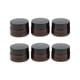 thumbnail image 4 of 6 Envases Cosméticos Recargables, Tarros De Cristal Redondos, Loción Crema Facial, 15g, 4 of 4