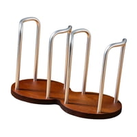 Magideal - Dispensador De Portavasos De Café, Versátil Organizador De Aleación De Aluminio, Soporte Para Vasos De Papel Para Encimeras De Hotel, Cocinas, Bares, Doble Estante