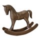 thumbnail image 2 of Estatua De Caballo Mecedor De Madera, Artesanías Para Chimenea, Gabinete, Mesa, Centro De Mesa, Marrón, 2 of 5