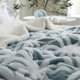thumbnail image 3 of Manta UKELER Ultra Plush, supersuave, azul claro, 150 x 125 cm, 3 of 6
