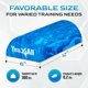 thumbnail image 2 of Rodillo de espuma Yes4All semicircular de EVA firme para yoga, azul, 30 cm, 2 of 8
