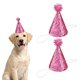thumbnail image 1 of Sombrero de Cumpleaños para Perros Uxcell, Sombreros Pequeños para Perros Gatos Sombrero de Fiesta de Cumpleaños con Pompones Ajustable Decoración Lentejuelas (Rosa Caliente, 2 Piezas), 1 of 7