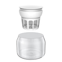 Magideal - Separador De Suero, Máquina Para Hacer Leche De Nueces, Colador De Alimentos, Filtro De Yogur Griego, Máquina Para Hacer Yogur, Postres Pequeños, Merm Botella Y Filtro