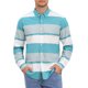 thumbnail image 5 of Camisas de Hombre a Rayas de Manga Larga con Botones Camisa Casual de Algodón XL Azul Claro, 5 of 6