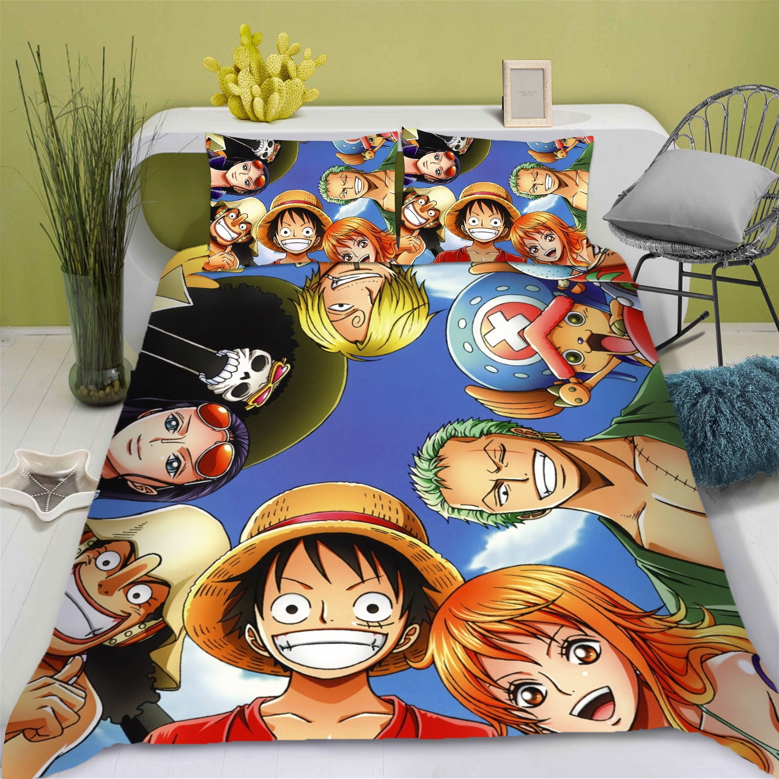One Piece Anim Christmas Gifts Home Decor Cortinas Balcony Screen 100% polyester kitchen Living Room Bedroom Blackout Curtains