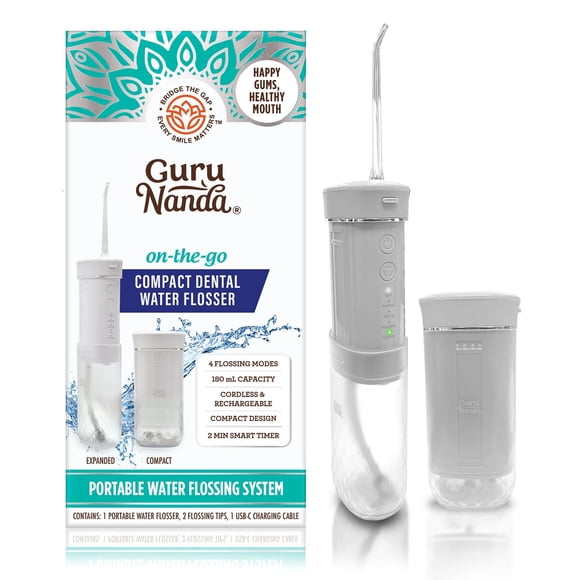 Irrigador Bucal GuruNanda Compacto 180ml Recargable USB