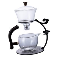 Bothyi - Juego De Té De Cristal Lazy Kungfu, Tetera De Goteo Para Té, Café, Té, Regalos Para Fanáticos