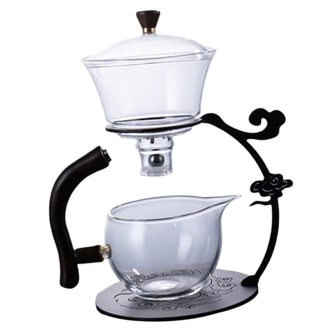 Bothyi - Juego De Té De Cristal Lazy Kungfu, Tetera De Goteo Para Té, Café, Té, Regalos Para Fanáticos