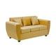 thumbnail image 2 of Sofa 3 Cuerpos Kansas Felpa-Mostaza, 2 of 5