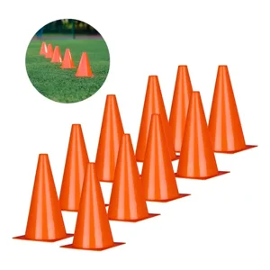 Linea Sport - 10 Conos De Entrenamiento Crossfit Multicolor/Trafico