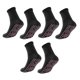 thumbnail image 3 of 3 Pares De Calcetines Autocalentables Con Aislamiento Térmico Para Pies Cálidos Para Senderismo, Camping, Negro, 3 of 5