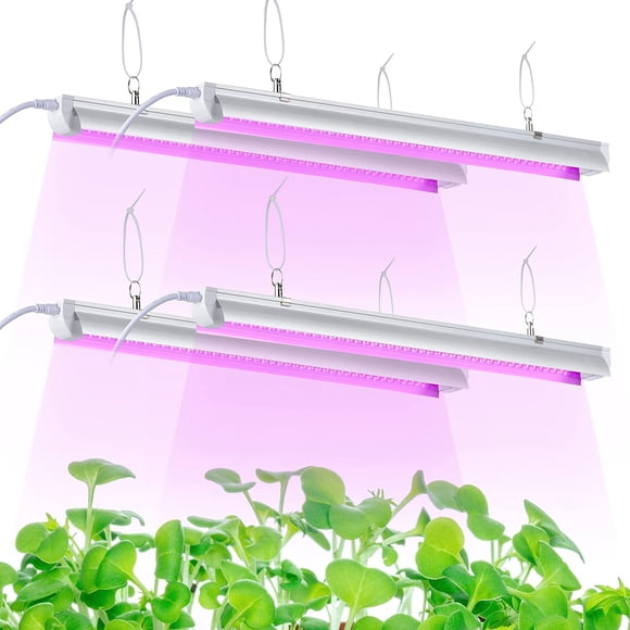 Lámpara LED de cultivo TYAGMAM, 2 pies, T8, 100 W (4 x 25 W, equivalente a 600 W)