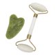 thumbnail image 2 of Juego De Herramientas Gua Sha De Doble Cabezal Jade Face Roller Para Estiramiento De Piel Verde, 2 of 3