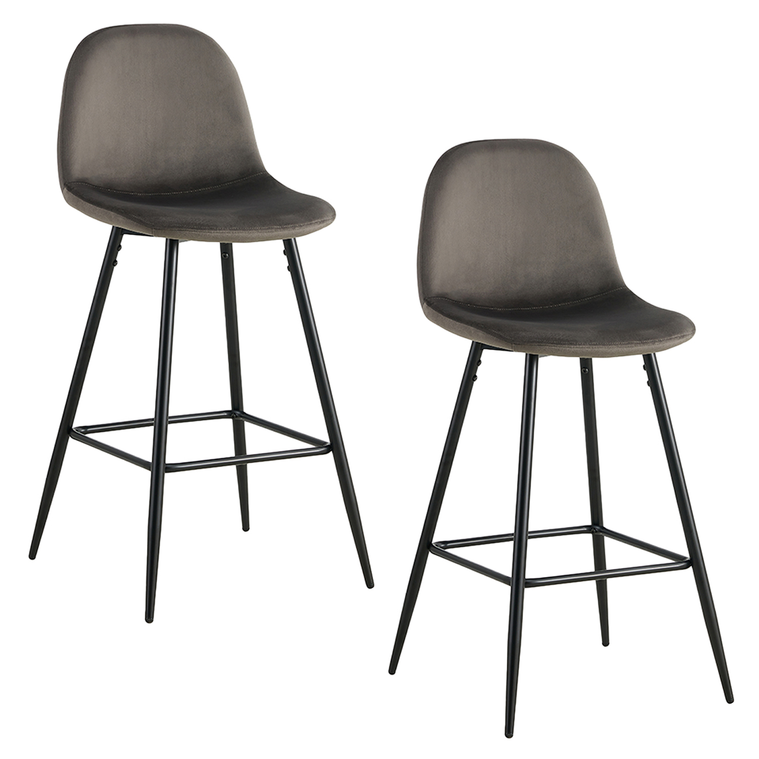 Novahus - Pack De 2 Pisos De Bar Recife Gris