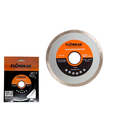 Disco Diamantado 4.5"" Continuo Flowmak