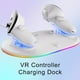 thumbnail image 3 of Compatible con Meta Quest 2/3/3s VR Controller Charging Dock Stand for Game Controllers - Estación de carga rápida con indicador LED-Blanco, 3 of 6