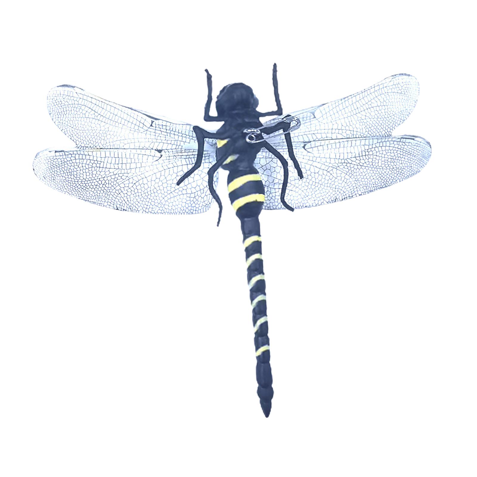 Ioensy - Figura De Libélula, Manualidades Repelentes De Moscas, Figura De Libélula Realista Para Árboles Con Alfileres