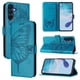 thumbnail image 1 of Funda cartera mariposa para Samsung Galaxy A16 4G con soporte y ranuras para tarjetas Azul, 1 of 5