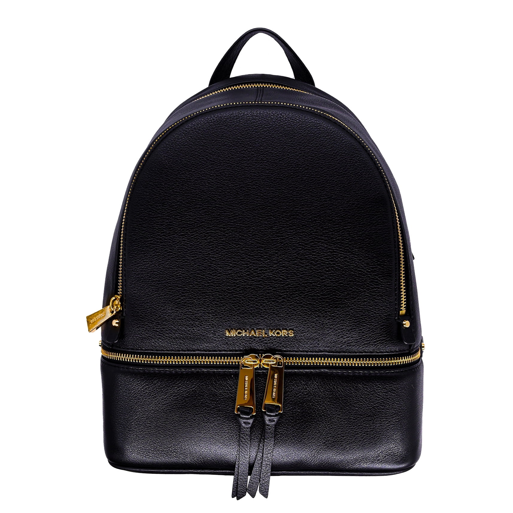 Mochila Michael Kors Rhea Mediana Cuero Negra