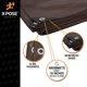 thumbnail image 3 of Funda de lona de polietileno Xpose Safety, superresistente, 10 x 12 pies, color marrón, 3 of 5