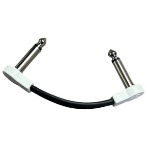 Bothyi - Cable De Conexión Para Guitarra, Pedal De Efectos De Bajo, Cable De Conexión Ts, Cable De Pedal De Efecto, 10Cm, Blanco