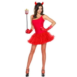 Genérico - Traje Disfraz Diabla Mujer Halloween Cosplay