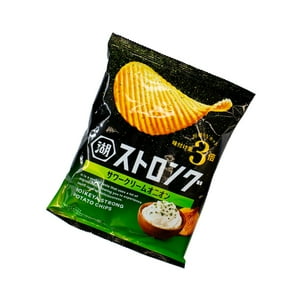 Kenko Foods - Papas Fritas Crema Agría Cebolla Koikeya 55 Gr Verde Oscuro