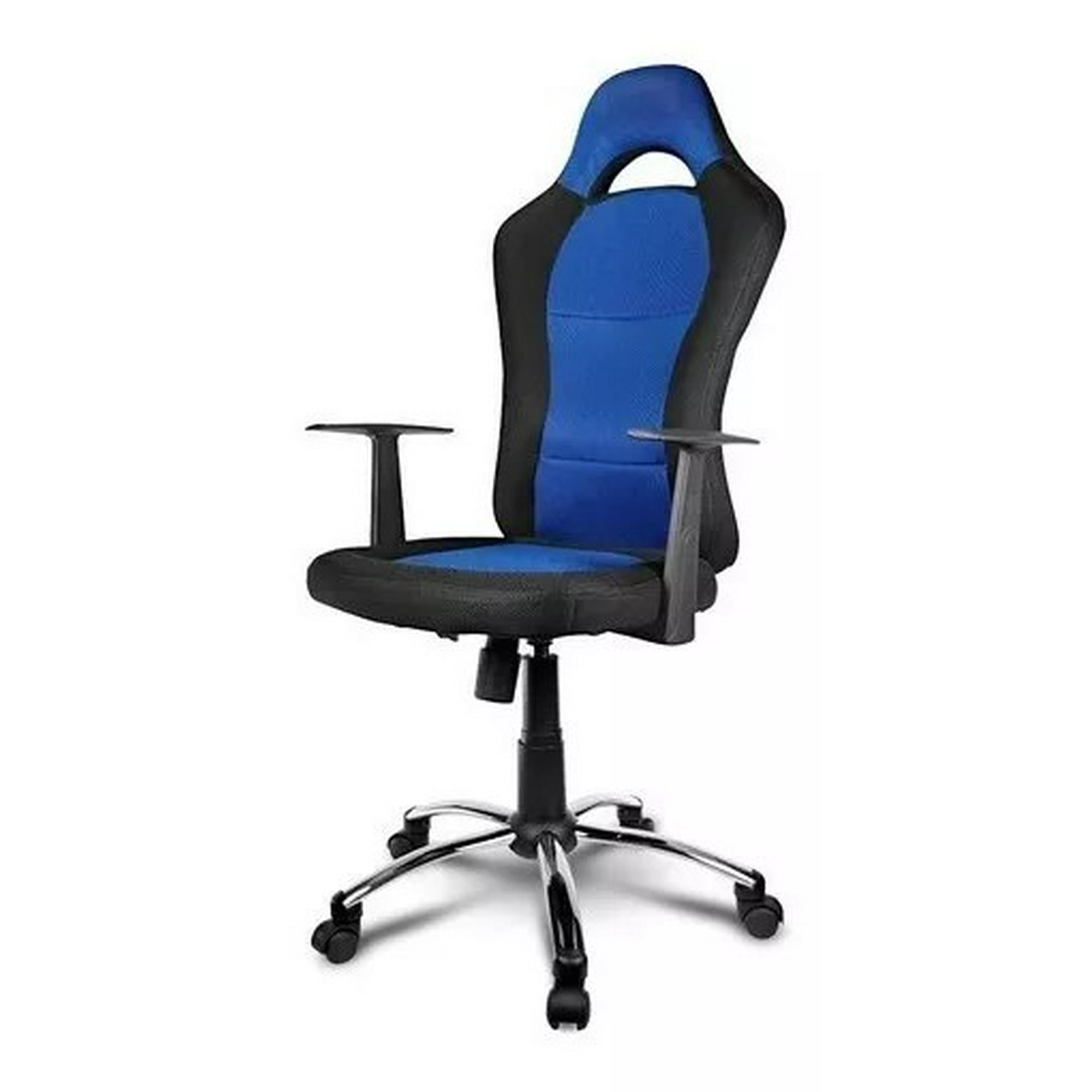 Creaprint - Silla Gamer Drakon Xtech Negro-azul Respaldo Alto Deportivo