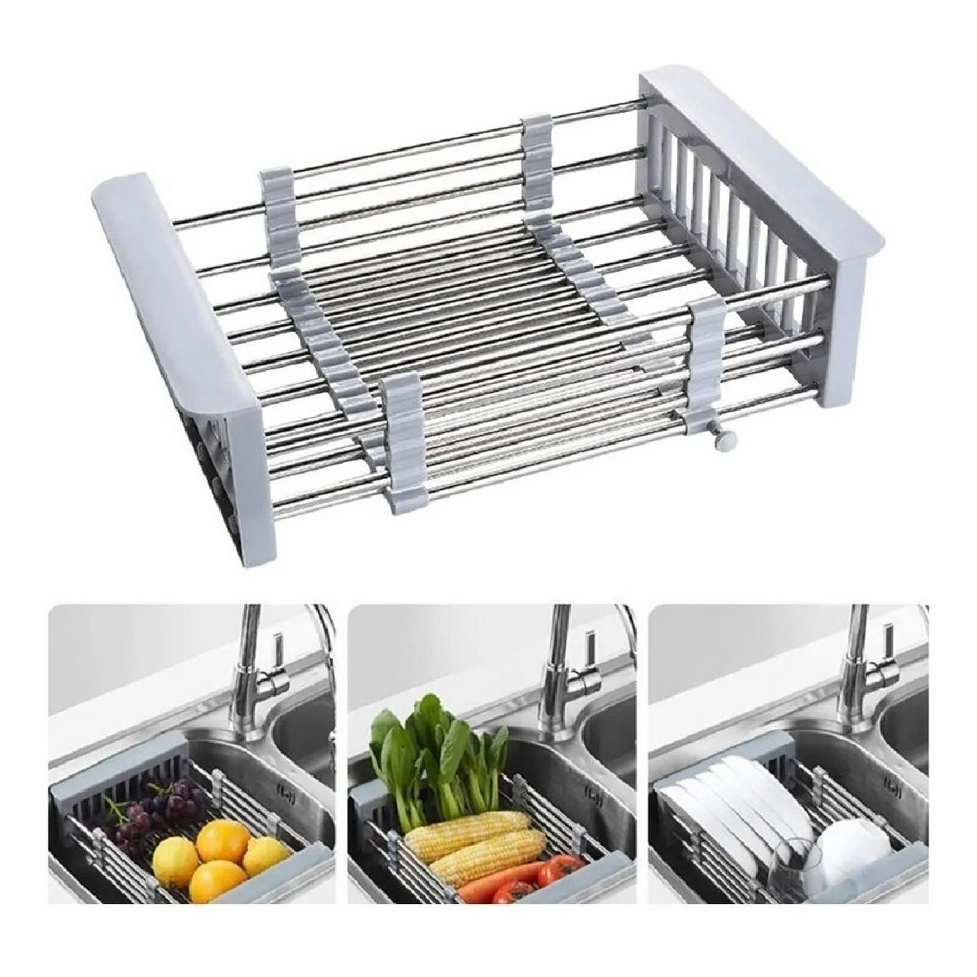 Genérico - Cesta Canasta Extensible Lavaplatos Escurridor Alimentos