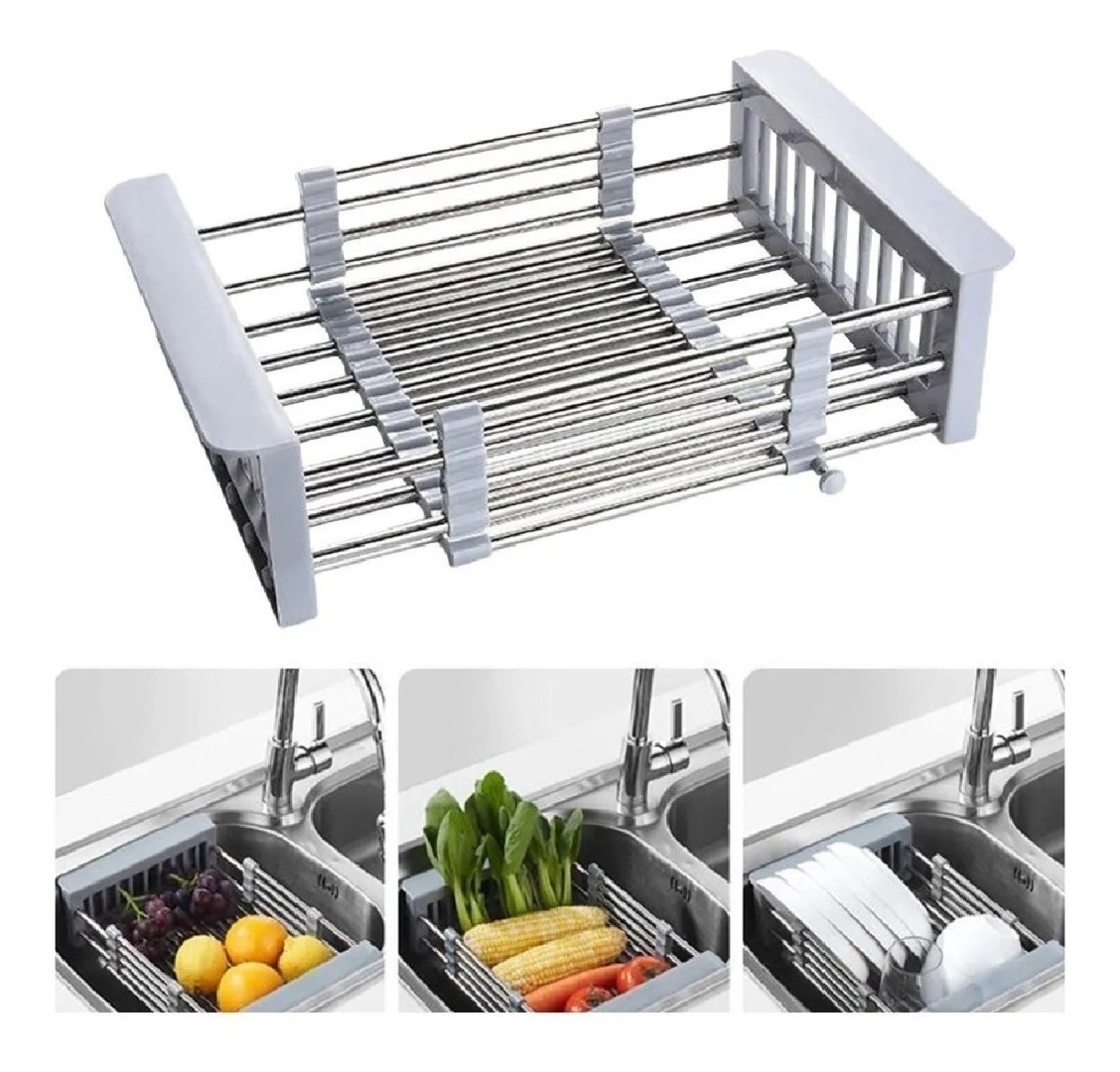 Genérico - Cesta Canasta Extensible Lavaplatos Escurridor Alimentos