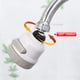 thumbnail image 3 of FEIGO - Juego de 2 cabezales móviles para grifo de cocina, aireador de grifo ahorrador de agua con rotación de 360 grados, boquilla antisalpicaduras con filtro, 3 of 8