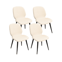 Habita2 Chile - Pack 4 Sillas De Comedor Con Tapiz Lino Gabriel - Beige