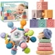 thumbnail image 1 of Set Juguetes Sensoriales Jyusmile Montessori Mordedor 612M Bloques Aros, 1 of 3