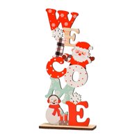 Magideal - Decoración De Mesa Navideña, Centro De Mesa De Navidad, Juguetes Decorativos De Bricolaje, Letrero De Letras De Madera Para Vacaciones, Decoración, Bienvenido