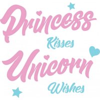 Rienda Libre Graphics - Decomural Princess Kisses Unicorn Ws-41427