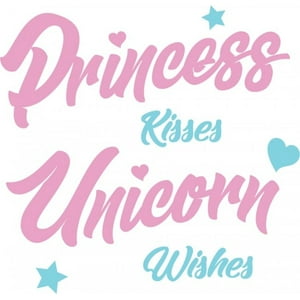 Rienda Libre Graphics - Decomural Princess Kisses Unicorn Ws-41427