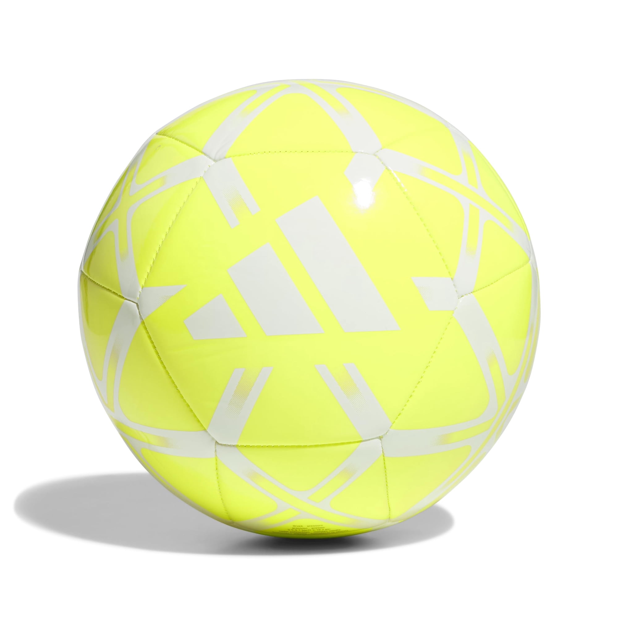 Balón De Fútbol Adidas Starlancer Club Unisex, Talla 4, Color Limo/blanco